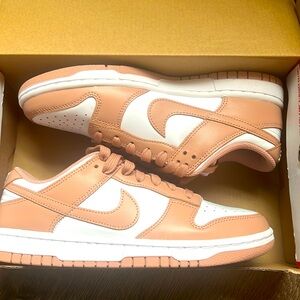 Nike dunk low rose whisper size 7 women